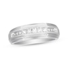 Thumbnail Image 1 of Previously Owned Men's Diamond Wedding Band 1/4 ct tw Round-cut 10K White Gold