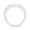 Thumbnail Image 3 of Previously Owned Men's Diamond Wedding Band 1/4 ct tw Round-cut 10K White Gold