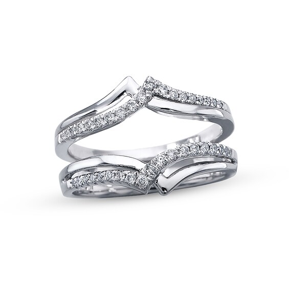 Previously Owned Diamond Enhancer Ring 1/4 ct tw Round-cut 14K White Gold
