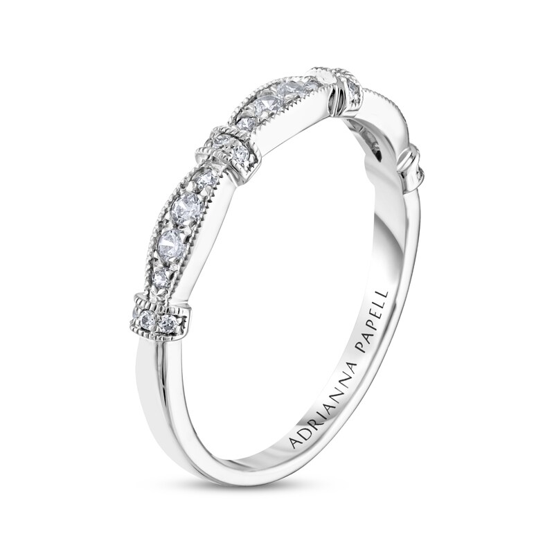 Previously Owned Adrianna Papell Diamond Anniversary Band 1/5 ct tw Round-cut  14K White Gold