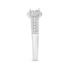 Thumbnail Image 2 of Previously Owned Diamond Engagement Ring 5/8 ct tw Princess & Round-cut 14K White Gold