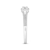Thumbnail Image 2 of Previously Owned Diamond Engagement Ring 1/2 ct tw Princess/Round 10K White Gold