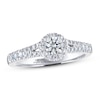 Thumbnail Image 0 of Previously Owned THE LEO Ideal Cut Diamond Engagement Ring 5/8 ct tw 14K White Gold