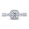 Thumbnail Image 3 of Previously Owned THE LEO Ideal Cut Diamond Engagement Ring 1 ct tw Round-cut 14K White Gold