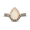 Thumbnail Image 3 of Previously Owned Le Vian Opal Ring 3/4 ct tw Diamonds Pear-shaped 14K Strawberry Gold