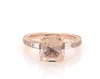 Thumbnail Image 0 of Previously Owned Neil Lane Square Emerald-Cut Morganite & Diamond Engagement Ring 3/8 ct tw 14K Rose Gold