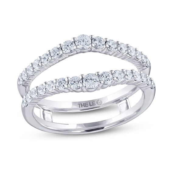 Previously Owned THE LEO Diamond Enhancer Ring / ct tw Round-cut 14K White Gold