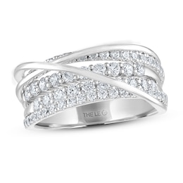 Previously Owned THE LEO Diamond Ring 7/8 ct tw Round-cut 14K White Gold