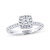 Thumbnail Image 1 of Previously Owned THE LEO Diamond Engagement Ring 5/8 ct tw Princess & Round-cut 14K White Gold