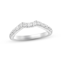 Previously Owned Diamond Wedding Band 1/2 Carat tw 14K White Gold