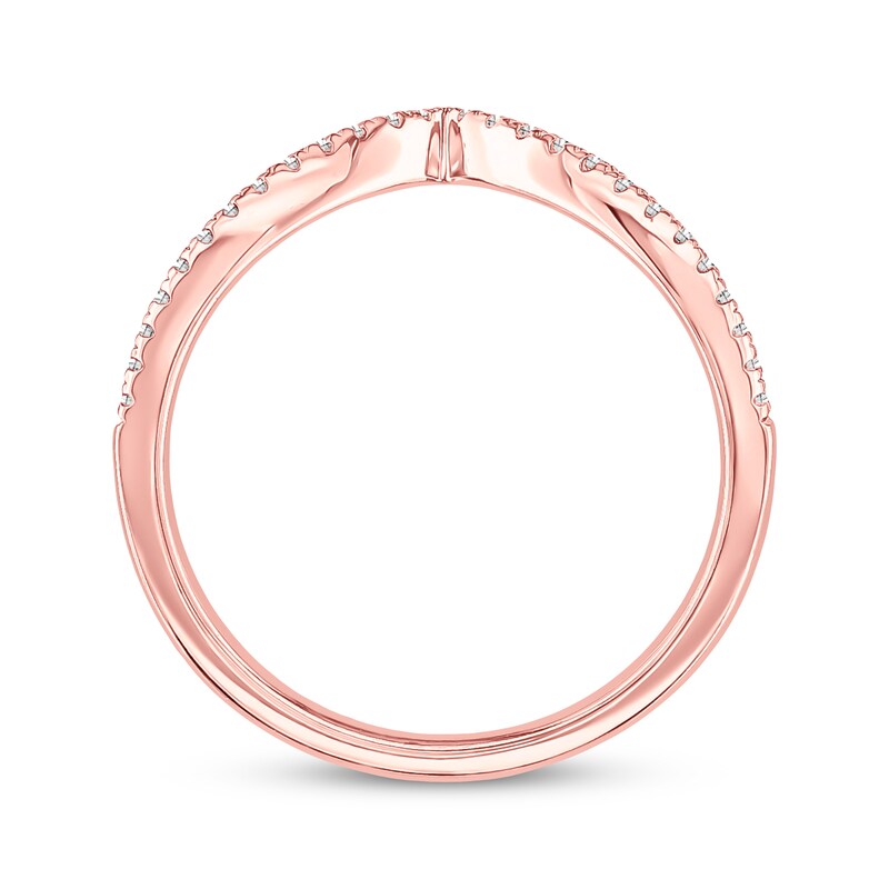 Main Image 2 of Previously Owned Diamond Wedding Band 1/8 ct tw Round-cut 14K Rose Gold