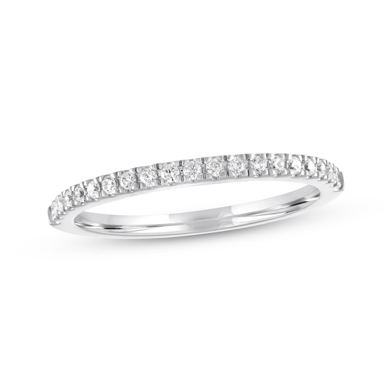 Previously Owned Diamond Wedding Band 1/5 ct tw Round-cut 14K White Gold