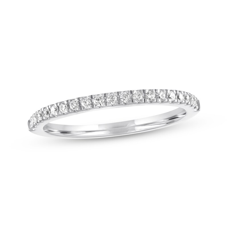 Main Image 1 of Previously Owned Diamond Wedding Band 1/5 ct tw Round-cut 14K White Gold