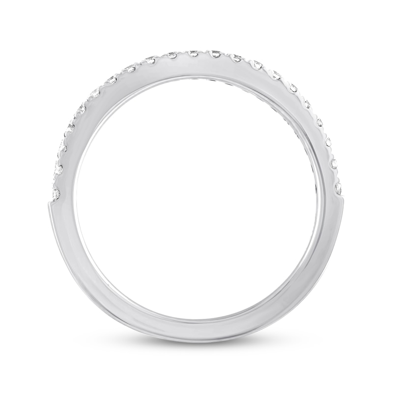 Main Image 3 of Previously Owned Diamond Wedding Band 1/5 ct tw Round-cut 14K White Gold