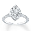 Thumbnail Image 1 of Previously Owned Engagement Ring 1 ct tw Diamonds 14K White Gold