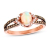 Thumbnail Image 1 of Previously Owned Le Vian Opal Ring 1/3 ct tw Diamonds 14K Strawberry Gold