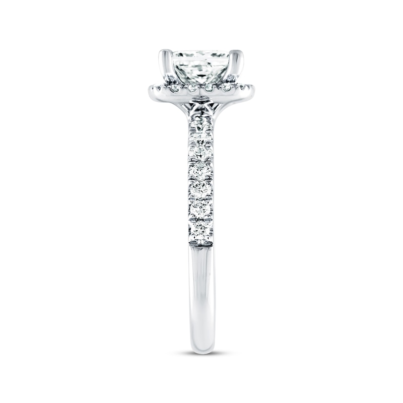 Main Image 2 of Previously Owned Princess-cut Diamond Engagement Ring 2 ct tw 14K White Gold