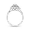 Thumbnail Image 3 of Previously Owned Diamond Engagement Ring 1 ct tw Emerald & Round 14K White Gold