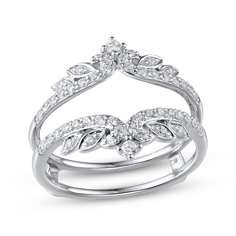 Main Image 1 of Previously Owned Diamond Enhancer Ring 3/8 ct tw Round-cut 14K White Gold