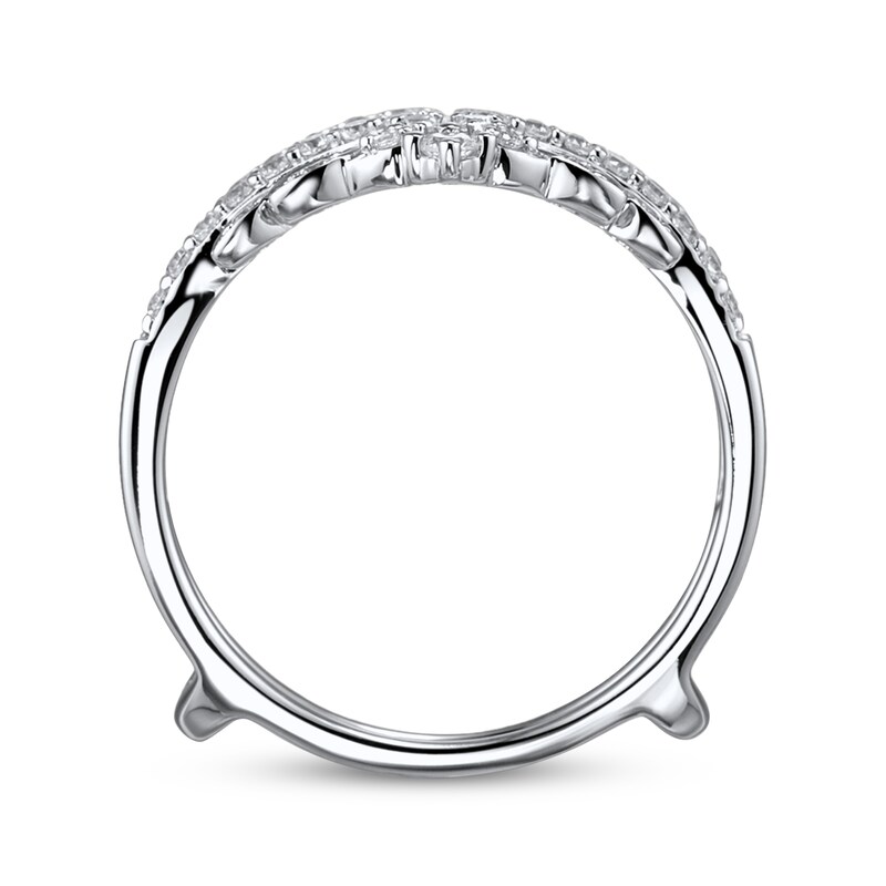 Main Image 3 of Previously Owned Diamond Enhancer Ring 3/8 ct tw Round-cut 14K White Gold