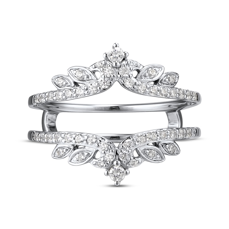 Main Image 4 of Previously Owned Diamond Enhancer Ring 3/8 ct tw Round-cut 14K White Gold