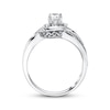 Thumbnail Image 3 of Previously Owned Three-Stone Engagement Ring 3/8 ct tw Round-cut Diamonds 14K White Gold
