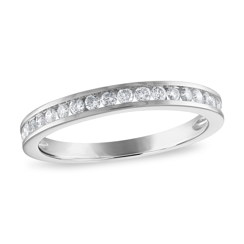 Main Image 1 of Previously Owned Diamond Wedding Band 1/3 ct tw Round-cut 14K White Gold