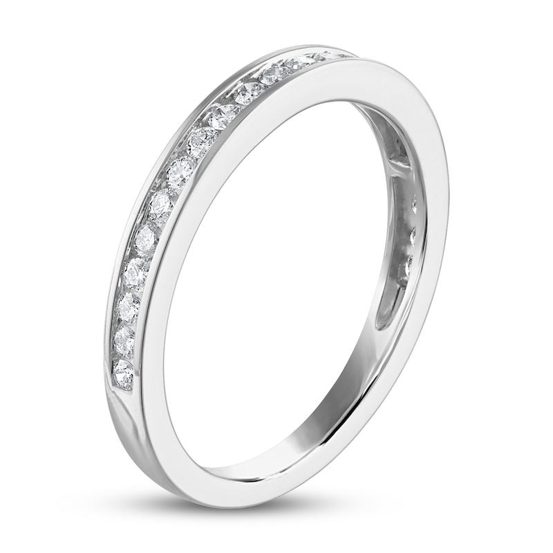 Main Image 2 of Previously Owned Diamond Wedding Band 1/3 ct tw Round-cut 14K White Gold