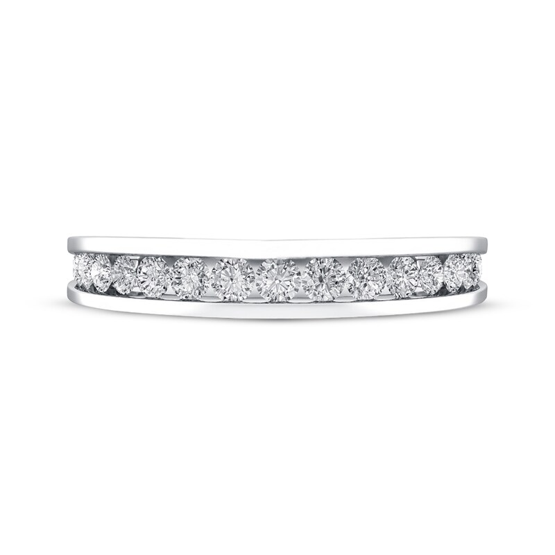 Main Image 3 of Previously Owned Diamond Wedding Band 3/4 ct tw Round-cut 14K White Gold