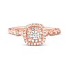 Thumbnail Image 2 of Previously Owned Diamond Engagement Ring 1/3 ct tw Round-cut 10K Rose Gold