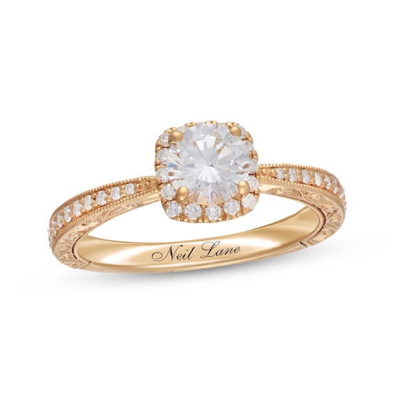 Previously Owned Neil Lane Diamond Engagement Ring 1 ct tw Round-cut 14K Yellow Gold