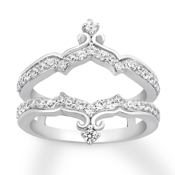 Previously Owned Diamond Enhancer Ring 3/4 ct tw Round-cut 14K White Gold