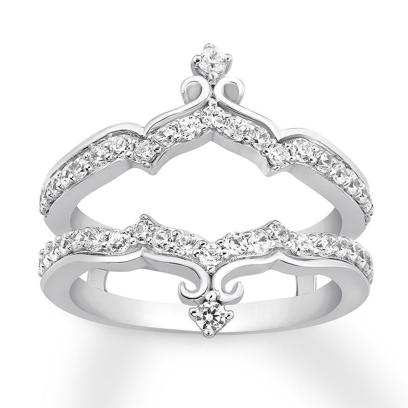 Main Image 1 of Previously Owned Diamond Enhancer Ring 3/4 ct tw Round-cut 14K White Gold