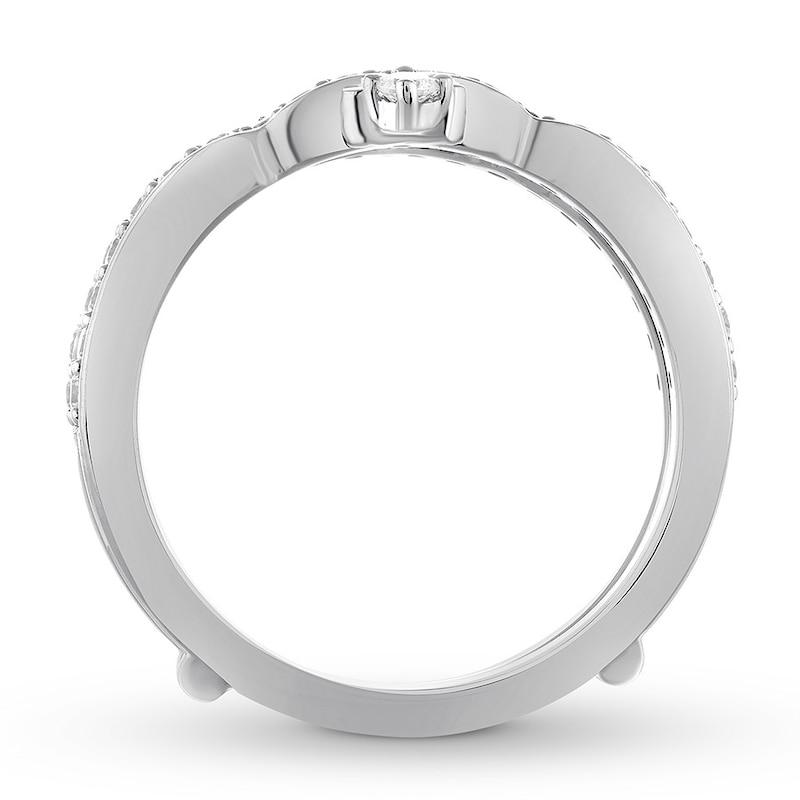 Main Image 2 of Previously Owned Diamond Enhancer Ring 3/4 ct tw Round-cut 14K White Gold