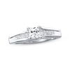 Thumbnail Image 1 of Previously Owned Diamond Engagement Ring 3/4 ct tw Princess-cut 14K White Gold - Size 4.5