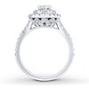 Thumbnail Image 1 of Previously Owned Neil Lane Diamond Engagement Ring 1-5/8 ct tw Oval & Round-cut 14K White Gold - Size 4.5