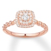 Thumbnail Image 0 of Previously Owned Diamond Engagement Ring 1/3 ct tw Round-cut 10K Rose Gold