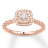 Thumbnail Image 1 of Previously Owned Diamond Engagement Ring 1/3 ct tw Round-cut 10K Rose Gold Size 10