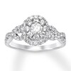 Thumbnail Image 1 of Previously Owned Diamond Engagement Ring 1 ct tw Round-cut 14K White Gold - Size 4