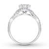 Thumbnail Image 2 of Previously Owned Diamond Engagement Ring 1 ct tw Round-cut 14K White Gold - Size 4