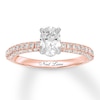 Thumbnail Image 1 of Previously Owned Neil Lane Engagement Ring 1-1/2 ct tw Oval & Round-cut Diamonds 14K Rose Gold - Size 3.5
