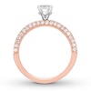 Thumbnail Image 2 of Previously Owned Neil Lane Engagement Ring 1-1/2 ct tw Oval & Round-cut Diamonds 14K Rose Gold - Size 3.5