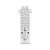 Thumbnail Image 2 of Previously Owned Diamond Bridal Set 1-1/3 ct tw Princess & Round 14K White Gold - Size 4.5
