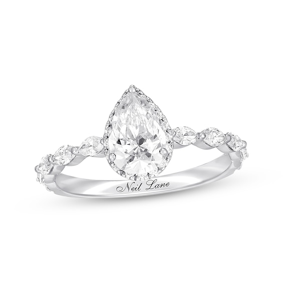 Previously Owned Neil Lane Premiere Diamond Engagement Ring 1-1/2 ct tw Pear