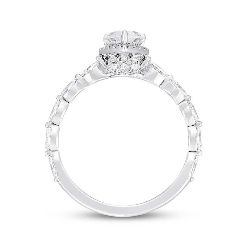 Previously Owned Neil Lane Premiere Diamond Engagement Ring 1-1/2 ct tw Pear, Marquise & Round -cut 14K White Gold
