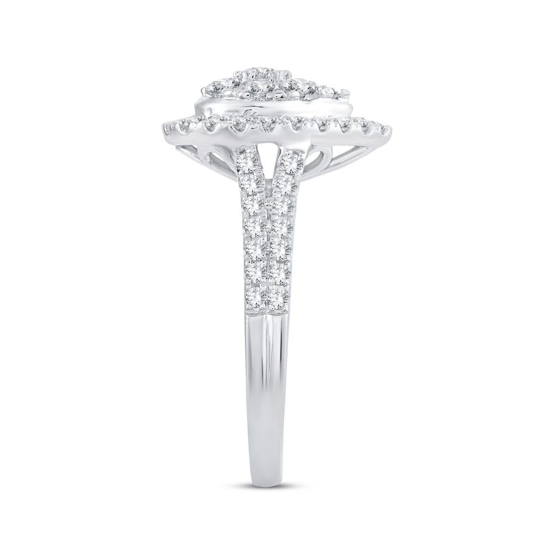 Main Image 2 of Previously Owned Diamond Engagement Ring 1 ct tw Round-cut 14K White Gold