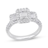 Thumbnail Image 0 of Previously Owned Diamond Engagement Ring 1 ct tw Baguette & Round-cut 14K White Gold