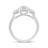 Thumbnail Image 2 of Previously Owned Diamond Engagement Ring 1 ct tw Baguette & Round-cut 14K White Gold