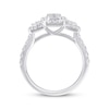 Thumbnail Image 1 of Previously Owned Diamond Engagement Ring 1 ct tw Baguette & Round-cut 14K White Gold