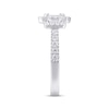 Thumbnail Image 3 of Previously Owned Diamond Engagement Ring 1 ct tw Baguette & Round-cut 14K White Gold